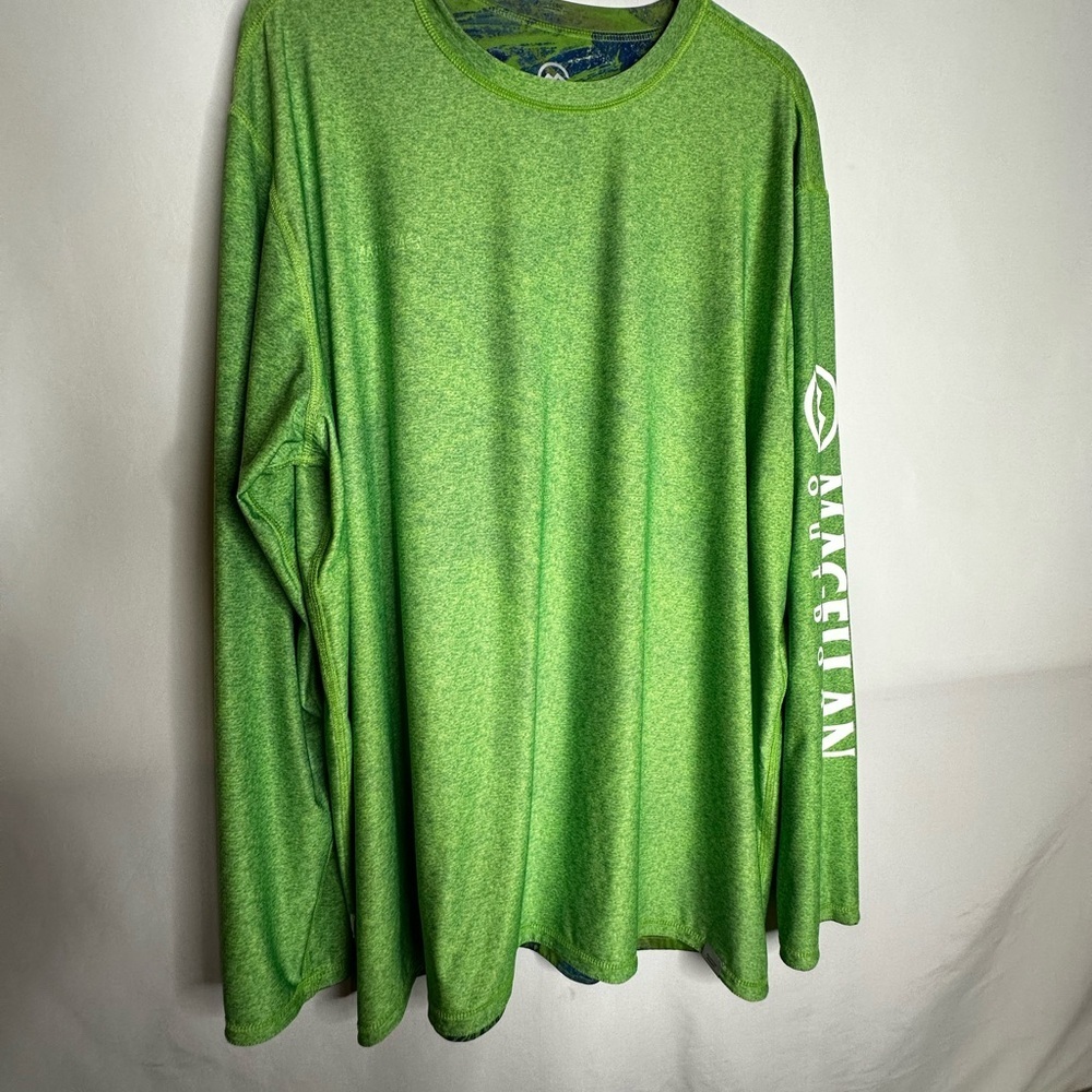 Magellan Outdoors Long Sleeve Tee Green and Blue - Picture 8 of 11
